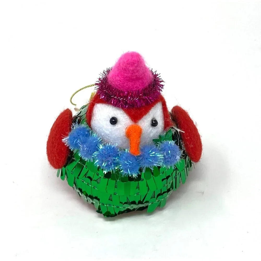 Target Christmas Fabric Festive Featherly Friends™ with Top Hat - Wondershop™